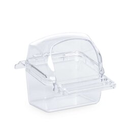 PREVUE PET PRODUCTS, INC. PREVUE- 1219- REPLACEMENT BIRD CAGE CUP- HOODED- WITH PERCH- CLEAR