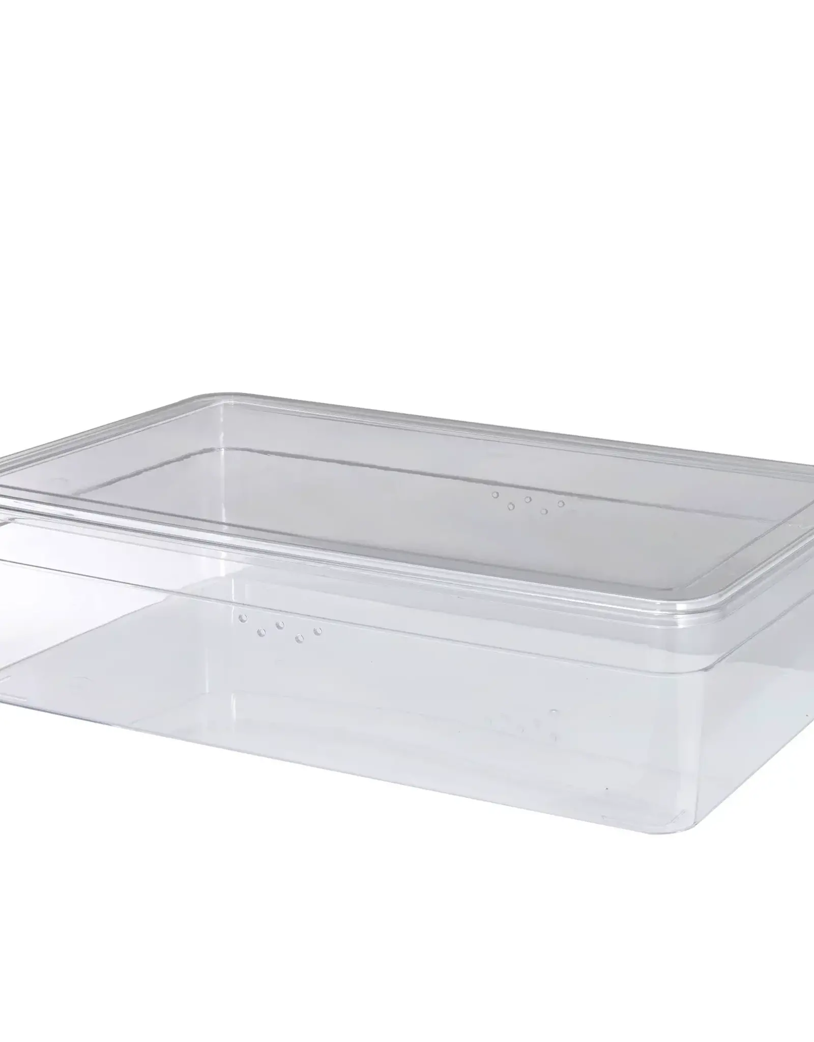 ENCLOSURE- ACRYLIC- BOX- HABITAT- 14.75in W x 22.5in D x 6in H- EXTRA LONG- EXTRA LARGE
