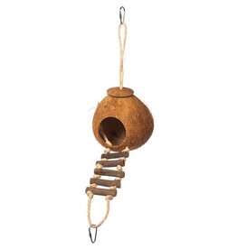 PREVUE PET PRODUCTS, INC. PREVUE- 62801- NEST- NATURAL COCONUT HIDEAWAY- 18X5.5X5.5- WITH LADDER