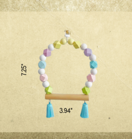 SWING- PASTEL COLORS- 7.25X3.94- WITH TASSELS