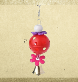 BIRD TOY- BALL ON CHAIN- 7X2X2- WITH BELL
