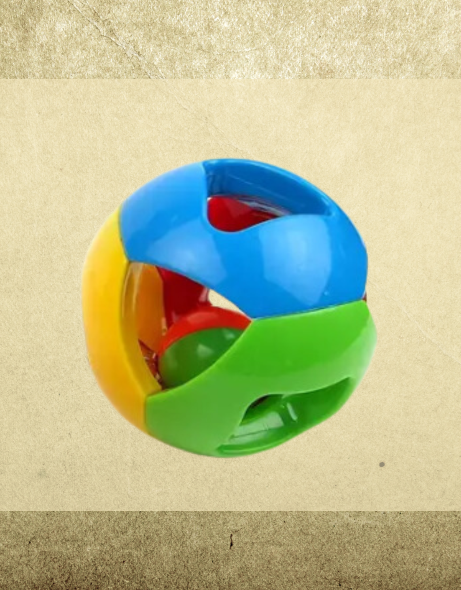 FOOT TOY-3X3X3- BIRDIE BALL- SHAPES- COLORS VARY- EACH