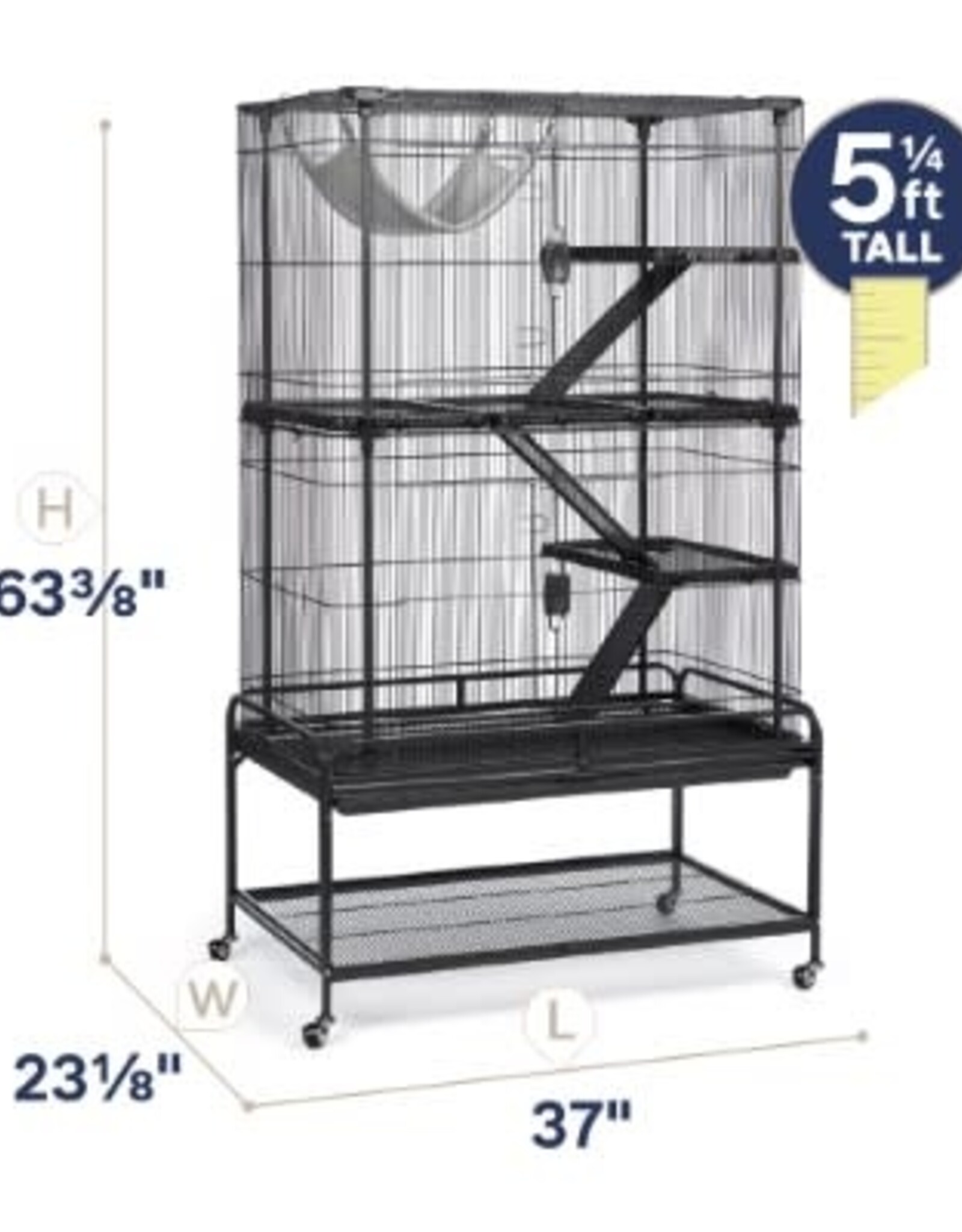 PREVUE PET PRODUCTS, INC. PREVUE- DELUXE CRITTER CAGE FOR SMALL ANIMALS- 38X26-  BLACK