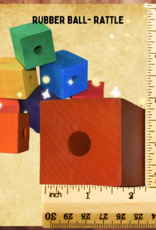 SUPER BIRD CREATIONS TOY MAKING- WOOD- 1.75X1.75- 1/2 HOLE- BLOCK- EACH