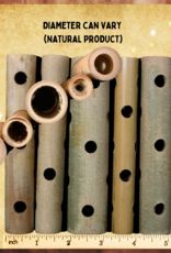 SUPER BIRD CREATIONS FOOT TOY- TOY BASE- 5.5X1.5-ISH- WITH FIVE 9 mm HOLES- BAMBOO TUBES- EACH