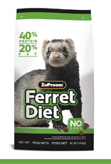 ZUPREEM ZUPREEM- FERRET- PELLETED DIET- 8X6X18- 4 LB- PREMIUM
