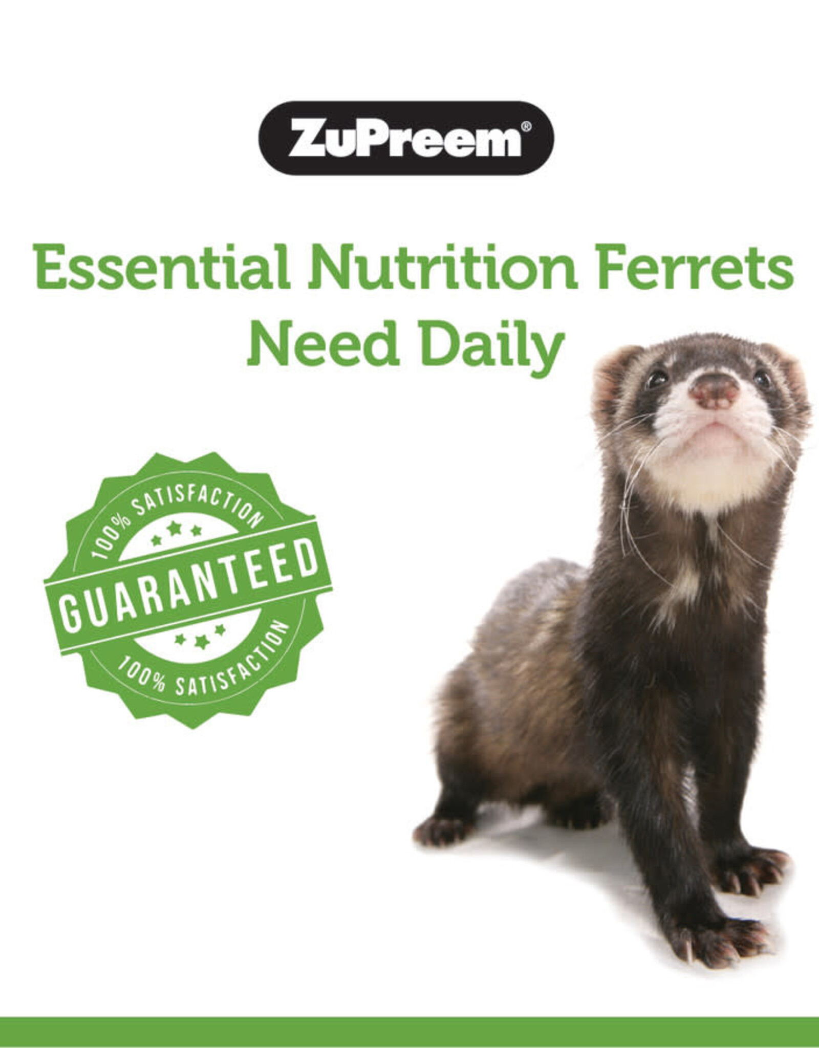 ZUPREEM ZUPREEM- FERRET- PELLETED DIET- 8X6X18- 4 LB- PREMIUM
