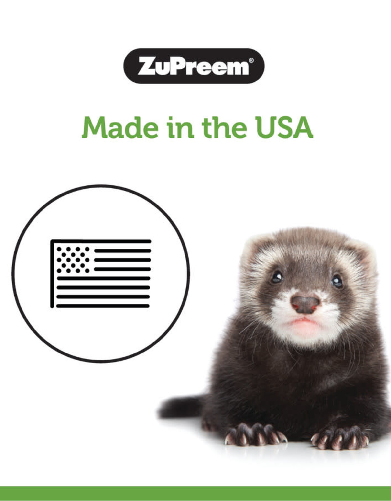 ZUPREEM ZUPREEM- FERRET- PELLETED DIET- 8X6X18- 4 LB- PREMIUM