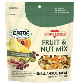 EXOTIC NUTRITION EXOTIC NUTRITION- EN131- TREAT- 2X4X6- FRUIT AND NUT MIX- 3.52 OZ