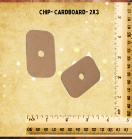 TOY MAKING- CHIP- CARDBOARD- 2X3- EACH