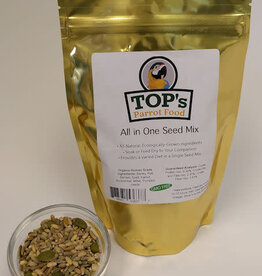 TOP'S PARROT FOOD TOP'S- ORGANIC- GMO FREE- ALL IN ONE SEED MIX -1 LB