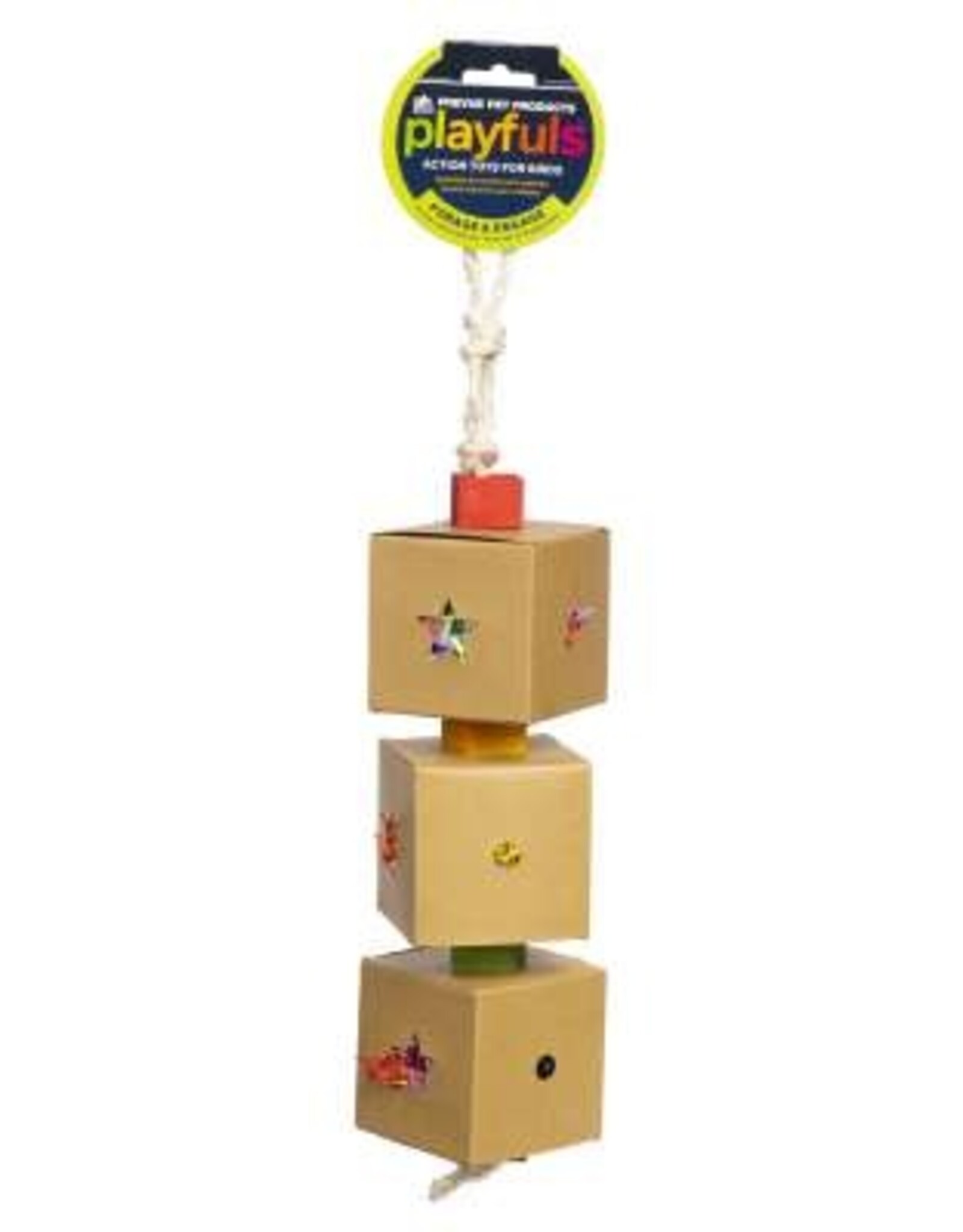 PREVUE PET PRODUCTS, INC. PREVUE- 60246- PLAYFULS- 5.5X3X8.5- 3-BOX STUFF AND HIDE