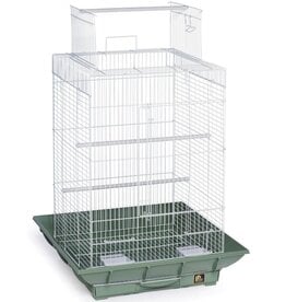 PREVUE PET PRODUCTS INC PREVUE- SP851G/W- CLEANLIFE CAGE- 18X18X27- PLAYTOP- GREEN/WHITE