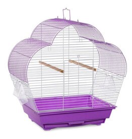 PREVUE PET PRODUCTS, INC. PREVUE-21003- BIRD CAGE- 14X11X18.5- 3/8 WIRE SPACING- PALM BEACH- PURPLE/WHITE- FLAT TOP