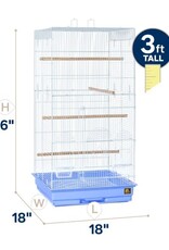 PREVUE PET PRODUCTS, INC. PREVUE- SPECONO1818H-PB- BIRD CAGE- 18X18X36- BLUE/WHITE