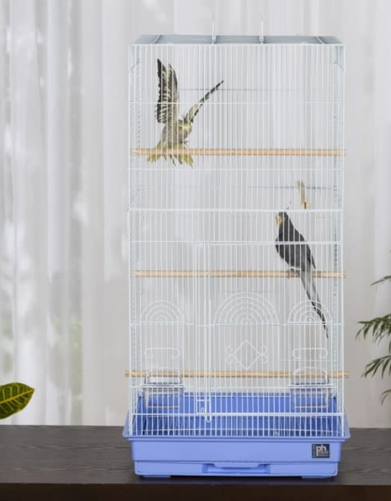 PREVUE PET PRODUCTS, INC. PREVUE- SPECONO1818H-PB- BIRD CAGE- 18X18X36- BLUE/WHITE