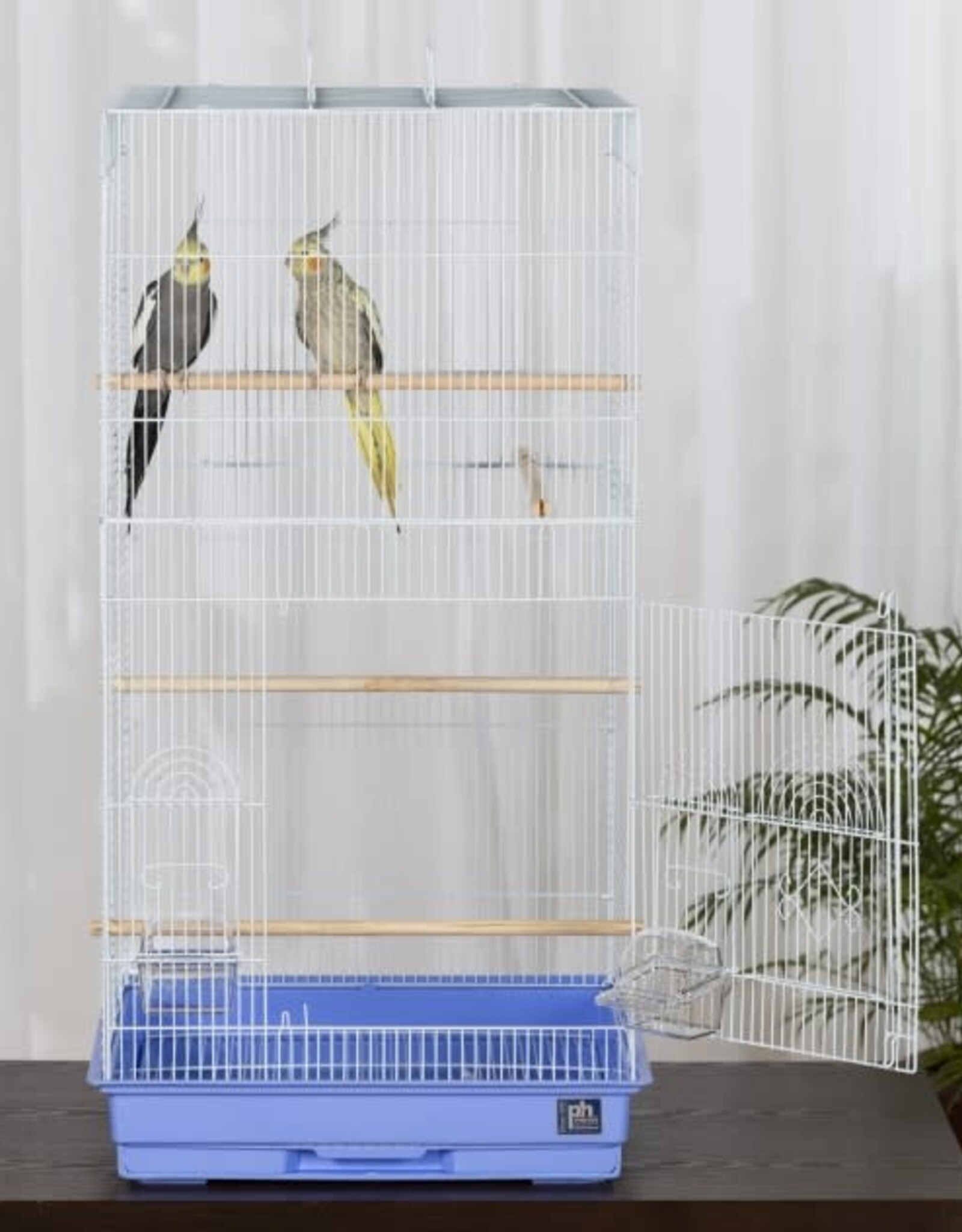 PREVUE PET PRODUCTS, INC. PREVUE- SPECONO1818H-PB- BIRD CAGE- 18X18X36- BLUE/WHITE