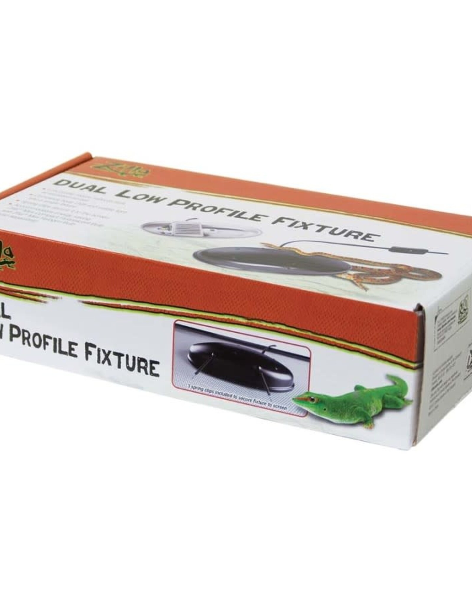 ZILLA PET PRODUCTS ZILLA- LOW PROFILE FIXTURE-10.5X5.5X2.75- DUAL