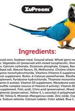 ZUPREEM ZUPREEM- FRUIT BLEND- PELLETED DIET- 8X6X3- 2 LB- LARGE BIRD