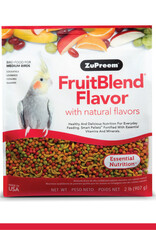 ZUPREEM ZUPREEM- FRUIT BLEND- PELLETED DIET- 8X6X3- 2 LB- MEDIUM BIRD