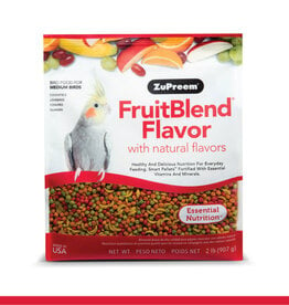 ZUPREEM ZUPREEM- FRUIT BLEND- PELLETED DIET- 8X6X3- 2 LB- MEDIUM BIRD