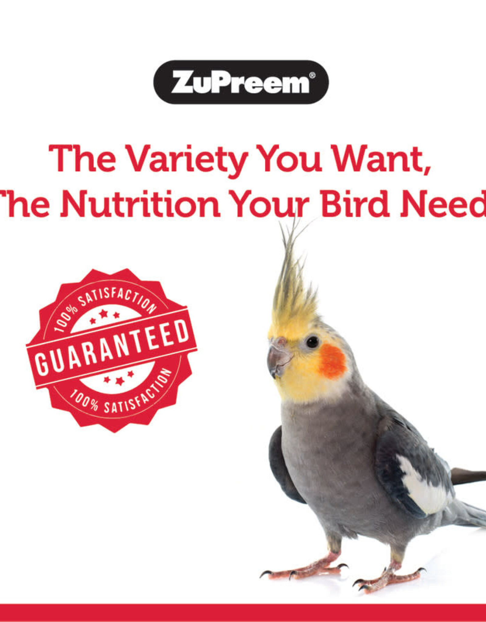 ZUPREEM ZUPREEM- FRUIT BLEND- PELLETED DIET- 8X6X3- 2 LB- MEDIUM BIRD