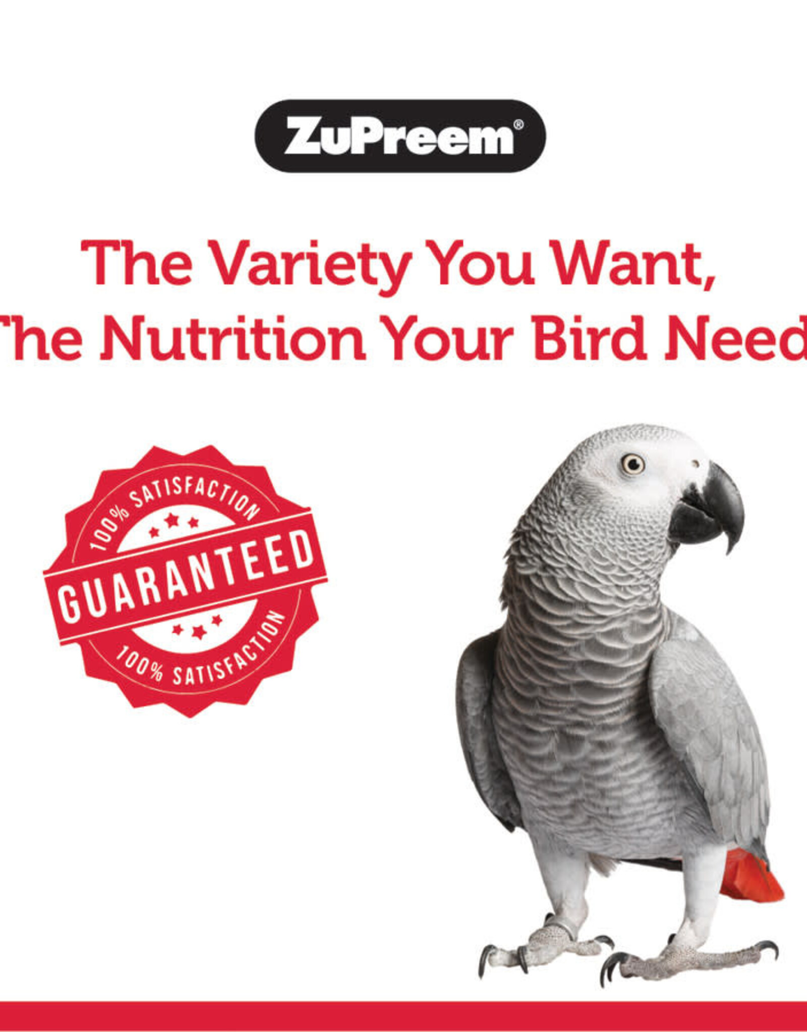 ZUPREEM ZUPREEM- FRUIT BLEND- PELLETED DIET- 8X6X3- 2 LB- PARROT/CONURE