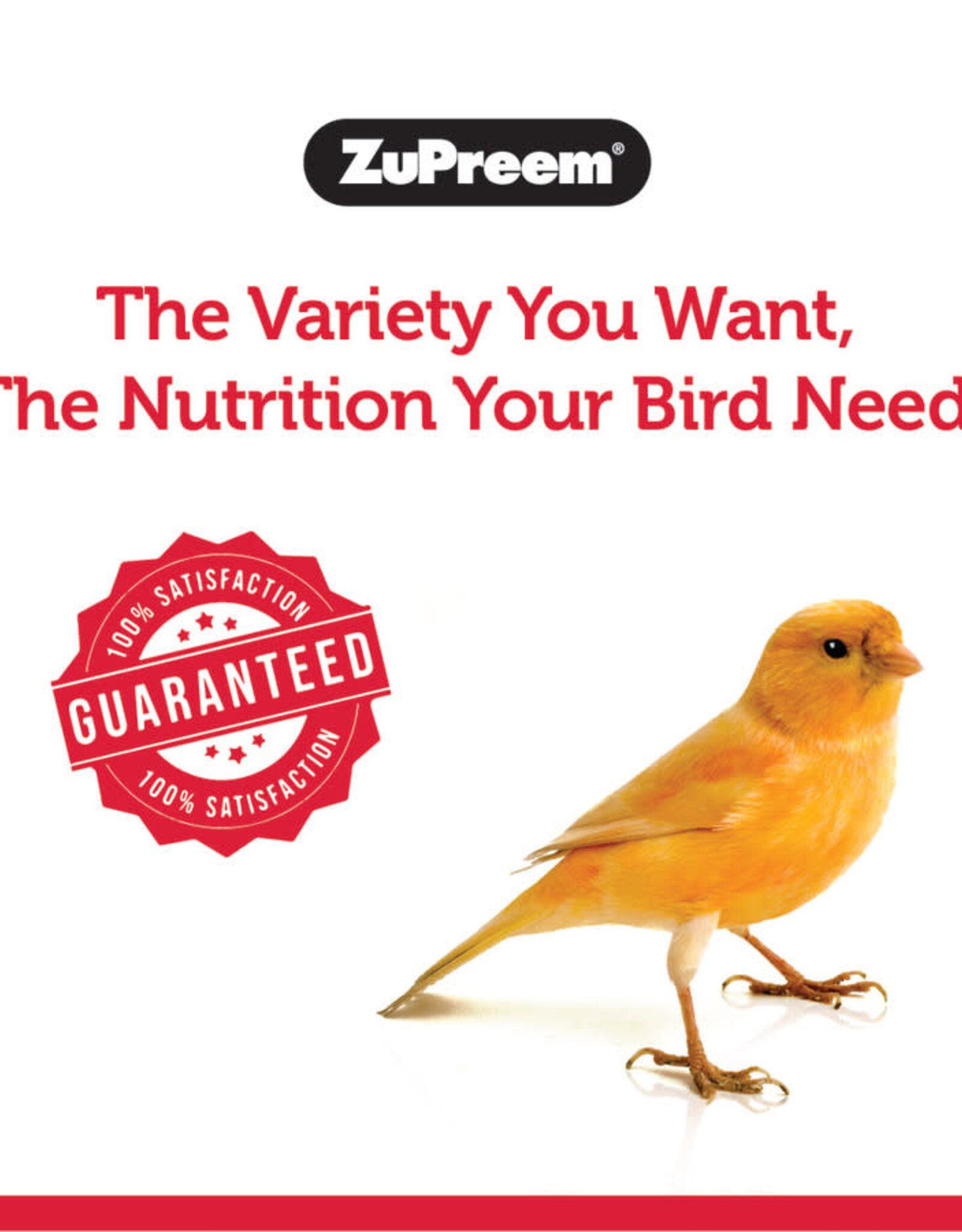 ZUPREEM ZUPREEM- FRUIT BLEND- PELLETED DIET- 5X3X8- 14 OZ- EXTRA SMALL