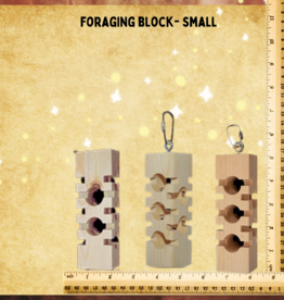 TOY MAKING- TOY BASE- WOOD- 5X1.5X1.5- FORAGING- BLOCK- SMALL