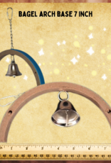 TOY MAKING- TOY BASE- BAGEL- 10X.5X9- ARCH- BAGEL ARCH- W/CHAIN AND BELL