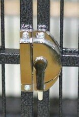 CAGE DOOR LOCK- ROUND-  WITH HARDWARE