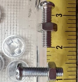 CAGE BOLT WITH NUT- 1.5 INCH- 10 CT