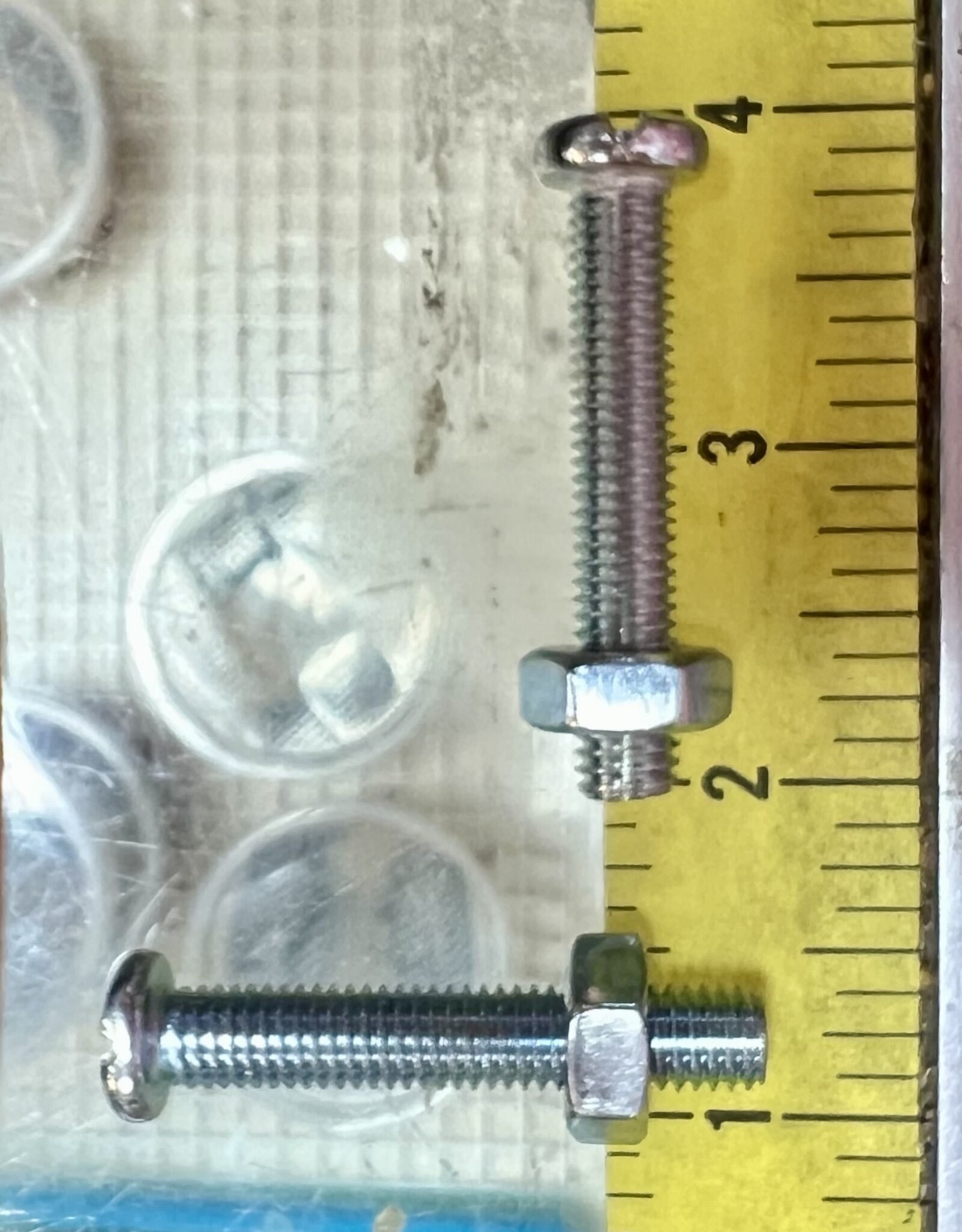CAGE BOLT WITH NUT- 2 INCH- 10 CT