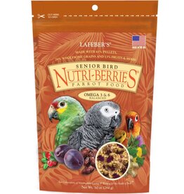 LAFEBER'S LAFEBER'S- NUTRI-BERRIES- PELLETED DIET/TREAT- 8.25X8.25X6- 10 OZ- PARROT- SENIOR