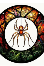 SIGN- SUNCATCHER- 5.9X5.9- SPIDER- FALL COLORS