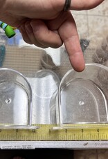 REPLACEMENT- CUP- 3X2X5.5 WIDE- CLEAR- 10 OZ  (ON LEFT- 8 OZ, ON RIGHT 10 OZ)
