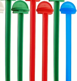 PERCH- .5X.5X6.8-INCHES- PLASTIC- TWIST-ON- ROUND- VARIOUS COLORS
