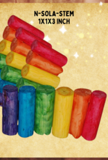 TOY MAKING- SOLA- STEMS- 1X1X3 INCH- DYED