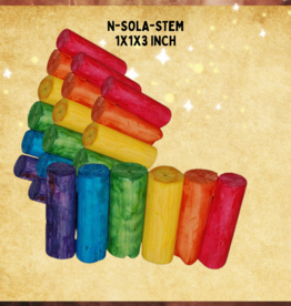TOY MAKING- SOLA- STEMS- 1X1X3 INCH- DYED