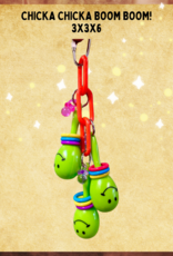 BIRD TOY- MARACAS- 3X3X6- CHICKA CHICKA BOOM BOOM!