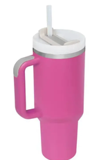 TRAVEL MUG/CUP- THERMAL- STAINLESS STEEL- INSULATED CUP- 10.6X6- (TOP 3.8"/BASE 3")- 40 OZ - ASSORTED COLORS