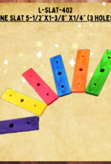 TOY MAKING- WOOD- 5-1/2X1-3/8X1/4- 3-HOLE SLAT- EACH