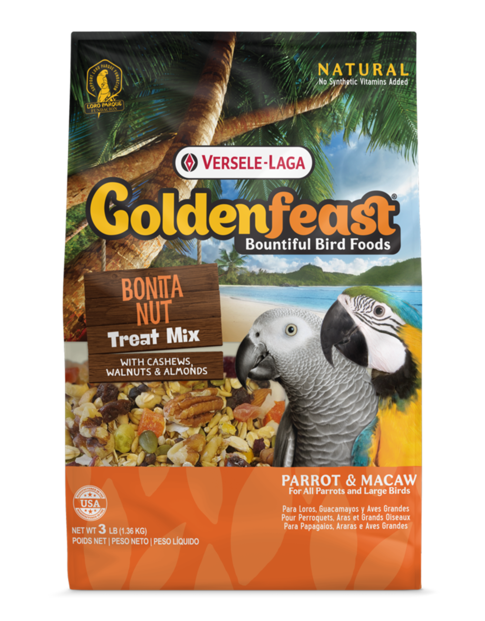 GOLDENFEAST GOLDENFEAST- TREAT- 5X5X5- BONITA NUT- 3 LB BAG