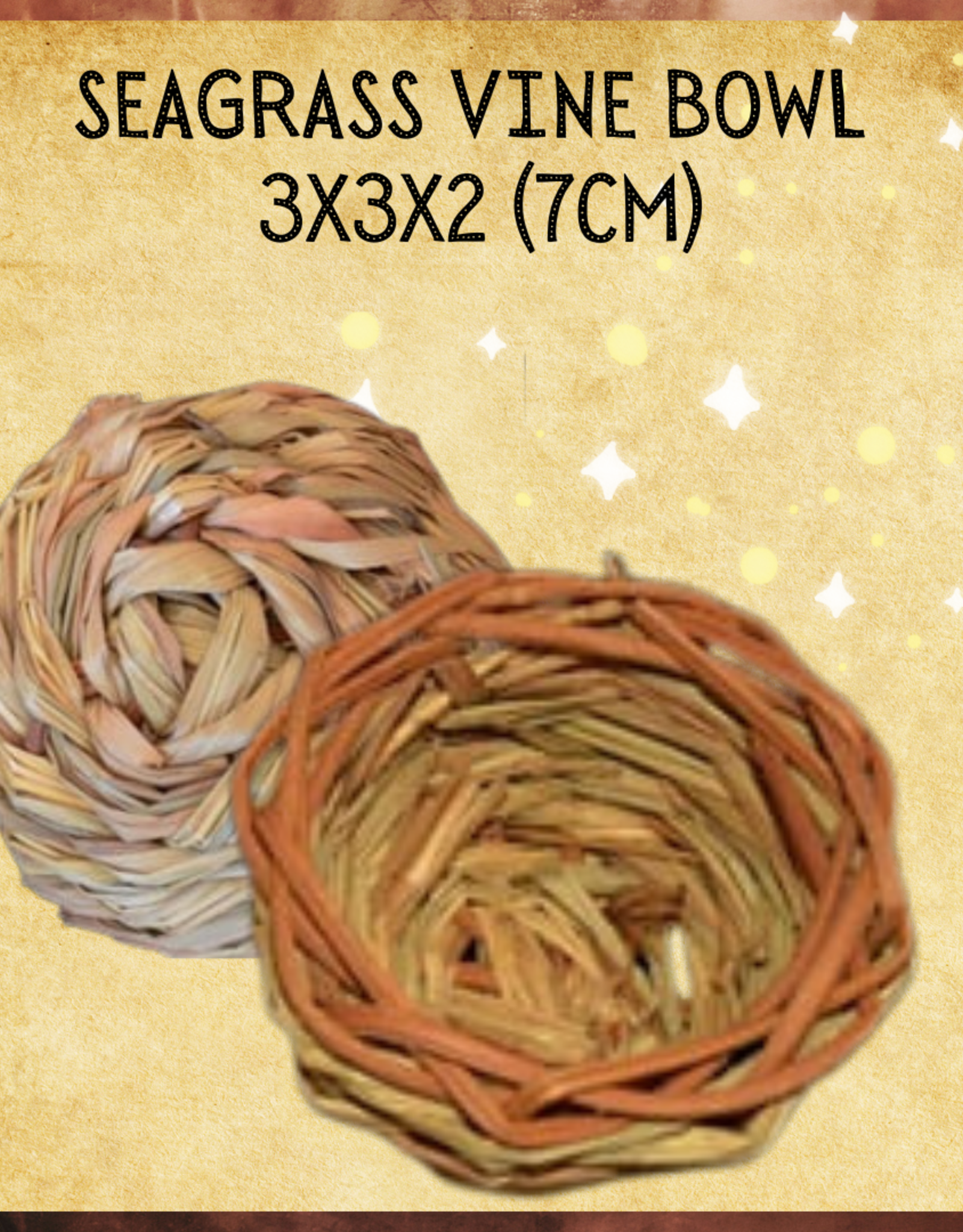 TOY MAKING- SEAGRASS AND VINE- 3X3X2- BOWL- EACH