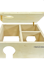 EN7161- CHAMBER BOX- HIDE- 9X9X3.5- WOODEN