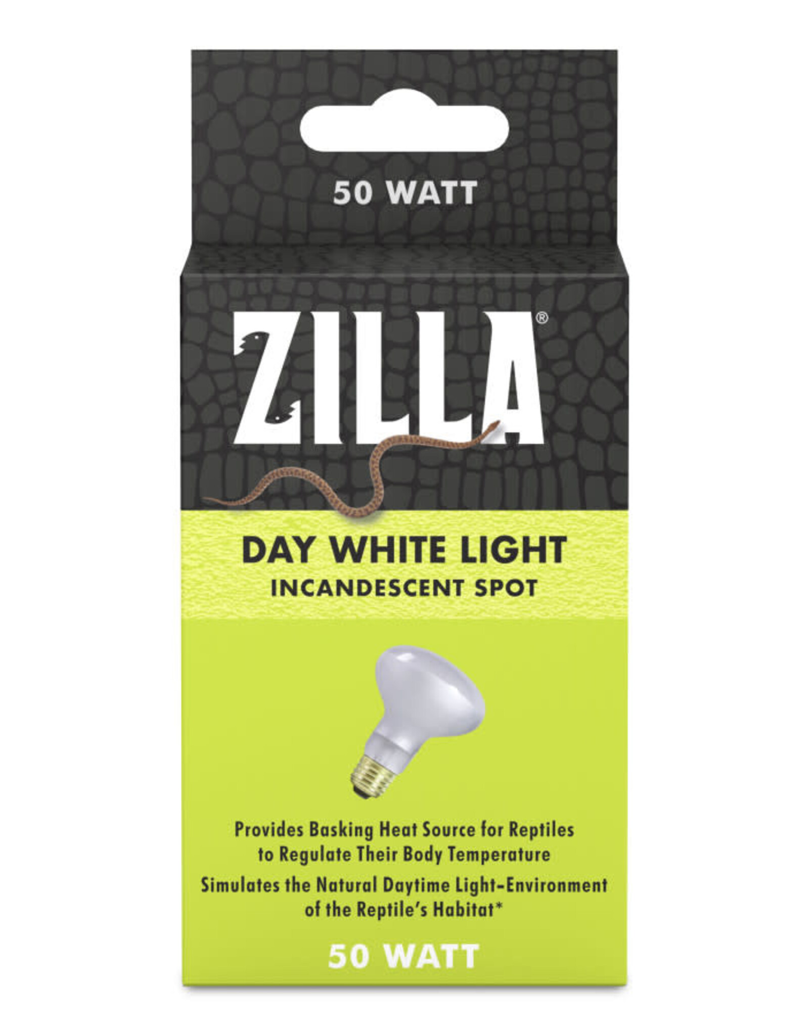 CENTRAL AQUATICS (ALL GLASS) ZILLA-  BULB- DAY WHITE- BASKING SPOT LIGHT- 50W