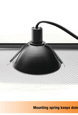 ZILLA PET PRODUCTS ZILLA- HALOGEN- LIGHT/HEAT- DOME LIGHT FIXTURE- 4.75X4.75X2.5- MINI