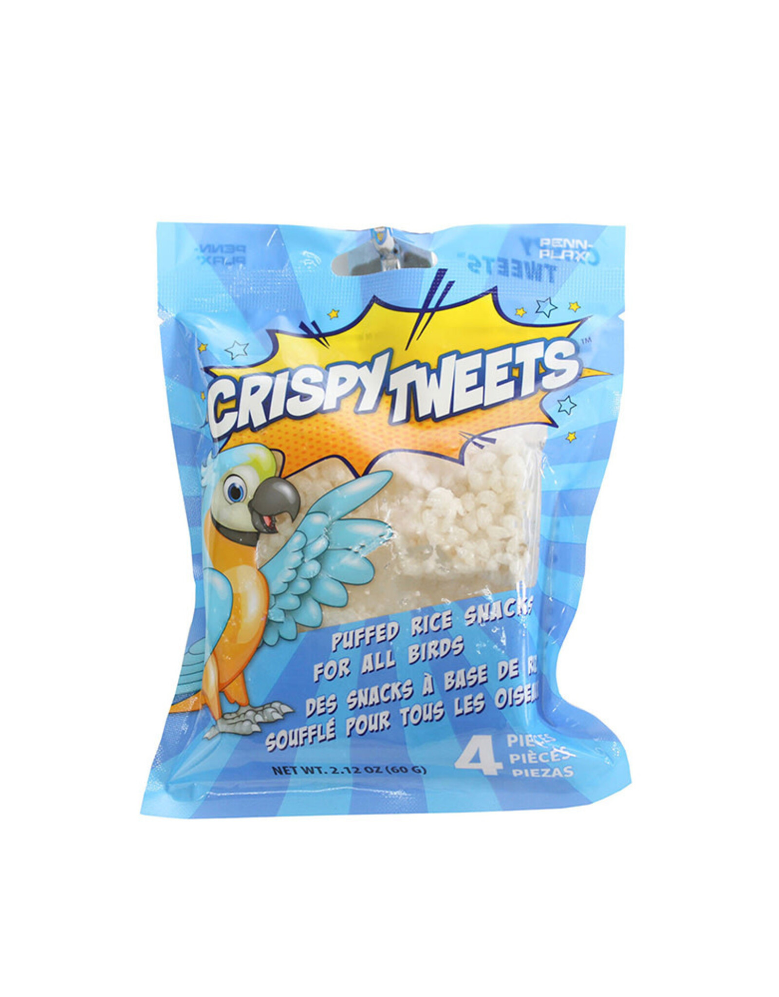 PENN PLAX PLASTICS, INC. BSA13- BIRD TREAT- 5X2X6- CRISPY TWEETS- 2.12 OZ