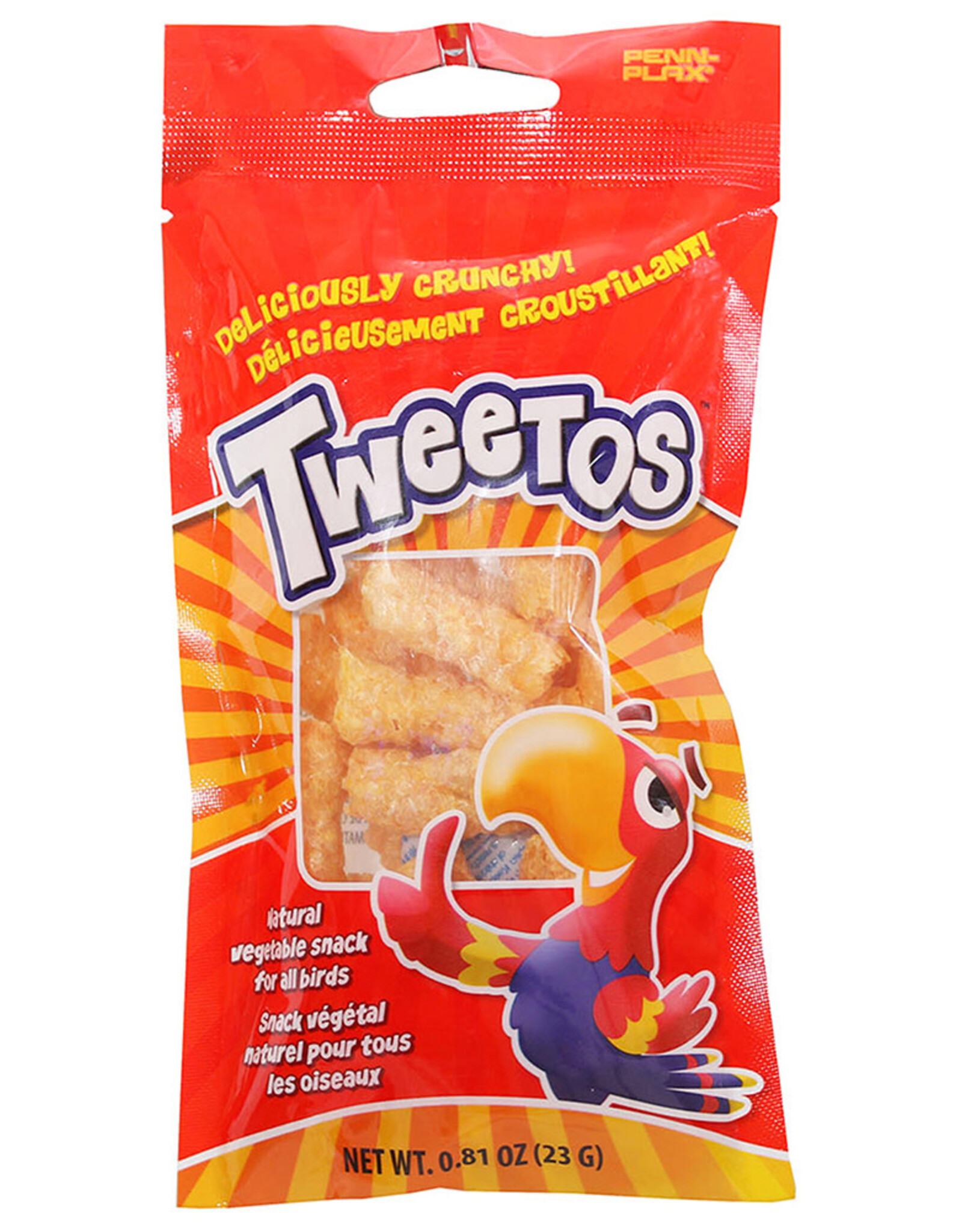 PENN PLAX PLASTICS, INC. BSA13- BIRD TREAT- 5X2X6- CRISPY TWEETS- 2.12 OZ