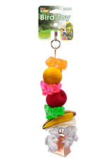 PENN PLAX PLASTICS, INC. BA902- BIRD TOY- 3.25X3.25X13.50- TREAT KABOB- LARGE